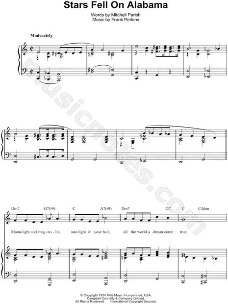 Stars fell on alabama notes. Moon of alabama ноты. Stars fell on alabama. Stars fell on alabama notes. Starfall ноты.