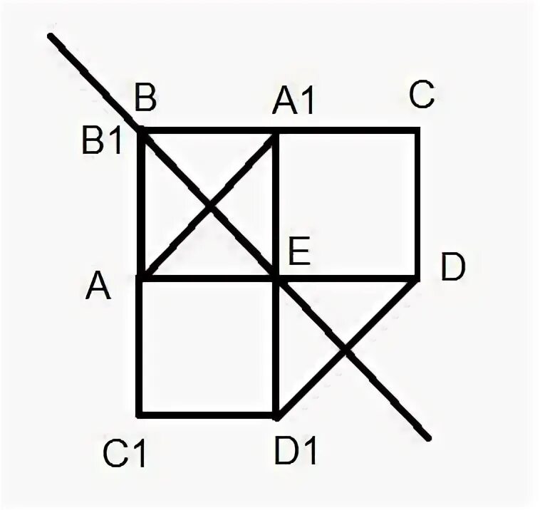 А прямоугольника ABCD центр симметрии.