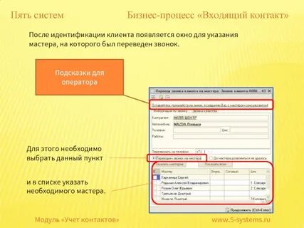 После идентификации