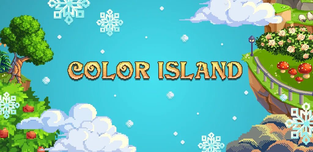 Остров цвета. Облако-остров для пиксельной игр. pixel island. color island.