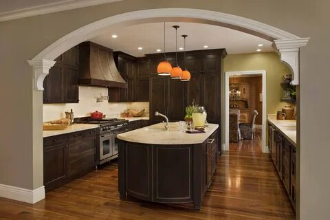 Дизайн кухонь с арками (48 фото)