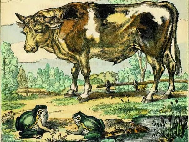 Крылов лягушка и вол. Бык и лягушка басня. Лягушка и вол читать. Басня лягушка и вол. Лягушка и вол басня крылова.