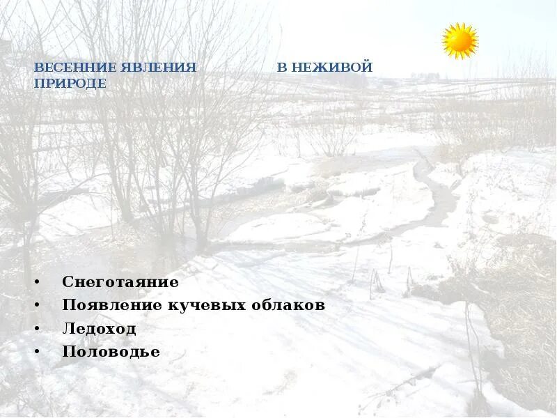 Весенние явления в неживой природе окружающий мир 2. Весенние явления в неживой природе весной. Весенних явлений в не жывои природе. Явления не ЖИВОЙФ природы весной.