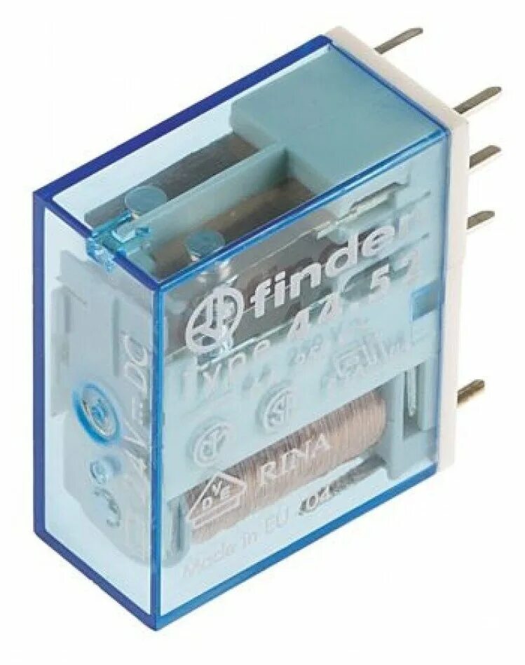 81. 02. 0010 24v. реле интерфейсное твердотельное с подложкой, 24vdc, 5a, finder, 38. 01.