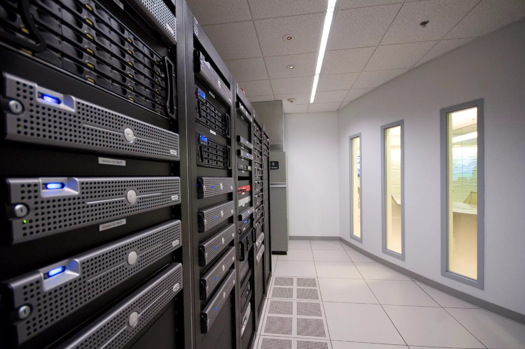 Computer servers. Computer servers