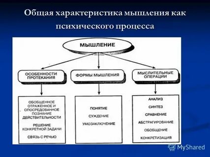 Процесс обобщенного и опосредованного речью отражения
