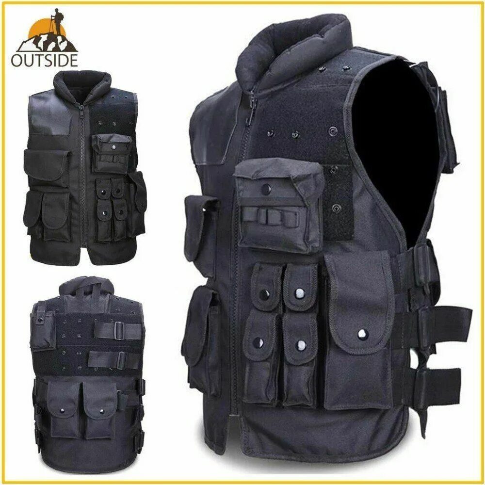 Tactical vest. Модульный жилет SWAT "Combat" (Black). Тактический жилет Black (vt088b). Разгрузочный жилет SWAT, черный. Жилет idogear CPC Tactical Vest.