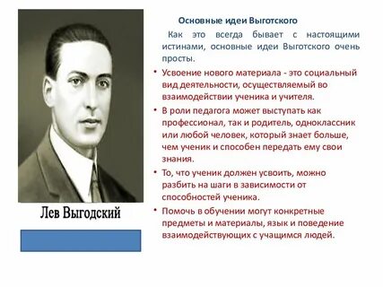 Идеи выготского в психологии