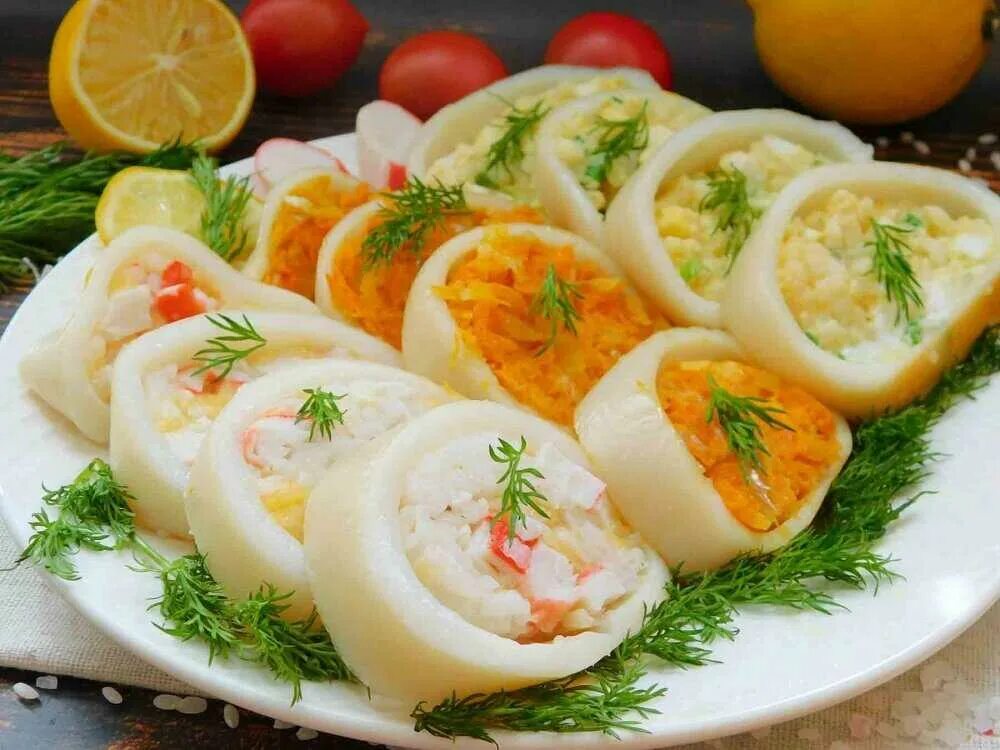 Рецепт кальмара с сыром