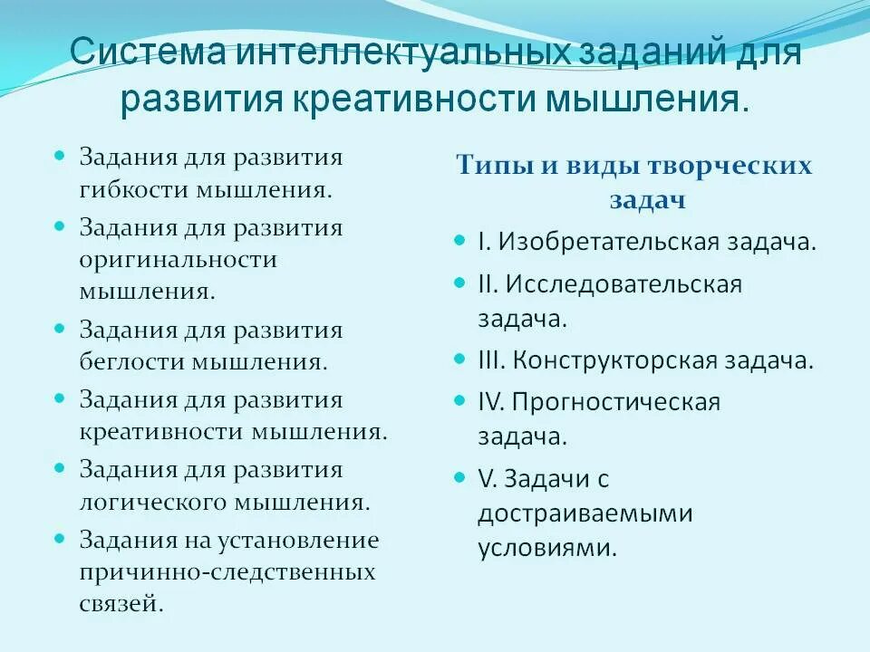 Методы развития креативного мышления. Задания по креативному мышлению. Креативное мышление на уроках. Формы и методы развития креативного мышления.