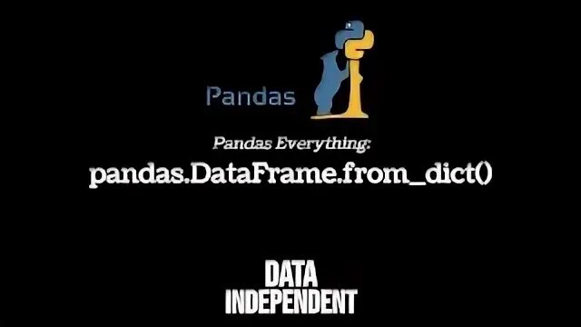 Dataframe from dict. Dataframe from dict