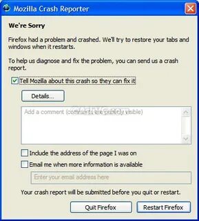 Crash reporter как исправить