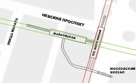 Карта спб маяковская