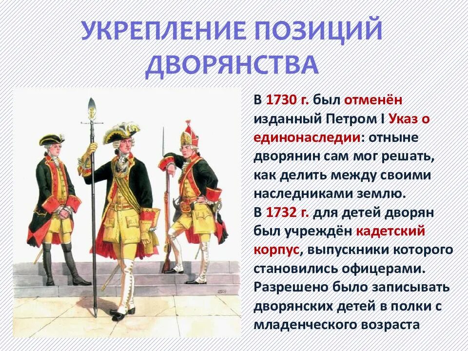 Ограничение обязательной дворянской службы 25. Укрепление позиций дворянства в 1725-1762. Позиция дворянства 1725-1762. Правитель укрепления позиций дворянства 1725- 1762. Укрепление позиций дворянства.