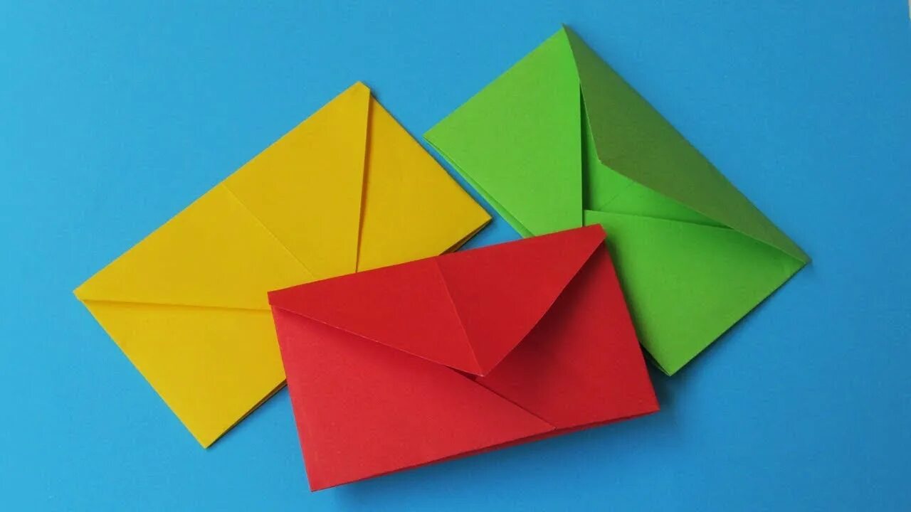 Конверт видео. Slow версия конверт из бумаги. летающие конверты. easy origami.
