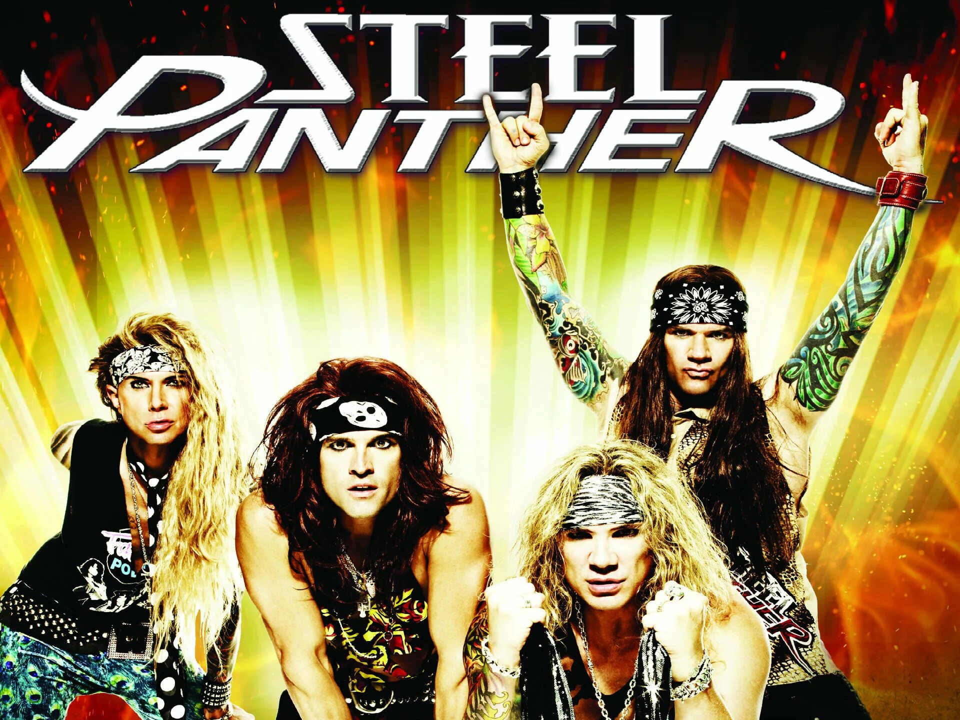 Группа Steel Panther. Steel Panther плакат. Steel Panther молодые. Глэм хеви метал.