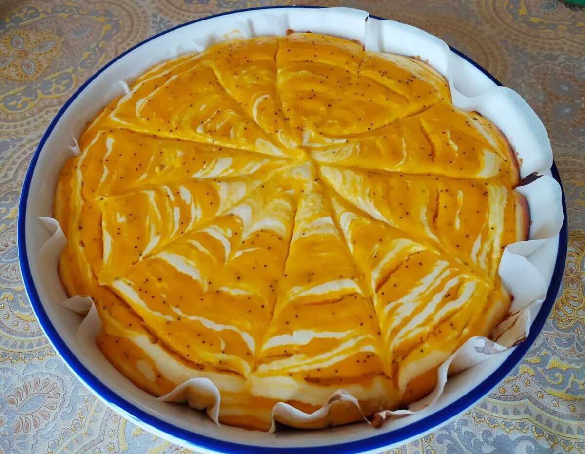 Творожно тыквенный пирог Зебра. Пирог из тыквы и творога