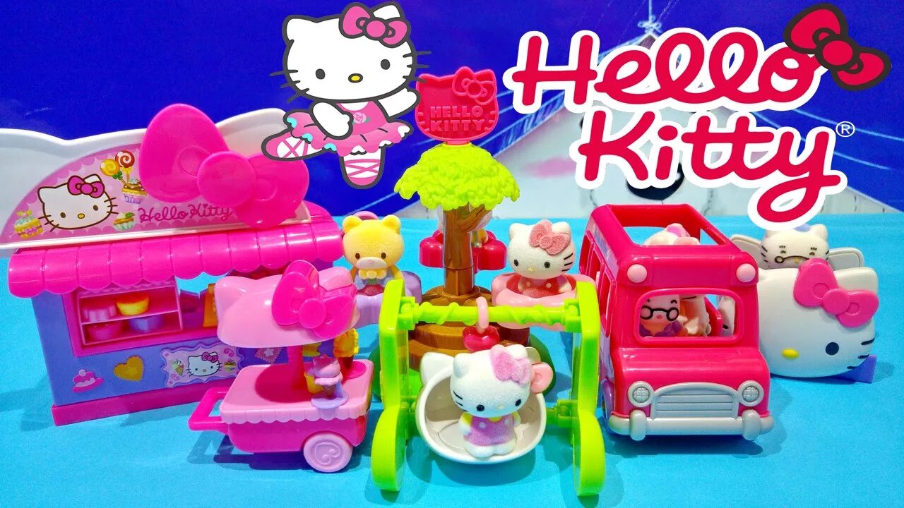 Sophia doesn t collect toys. Игрушки хелло китти blue box toys. hello kitty качели. blue box домик хеллоу китти. парта хелло китти.