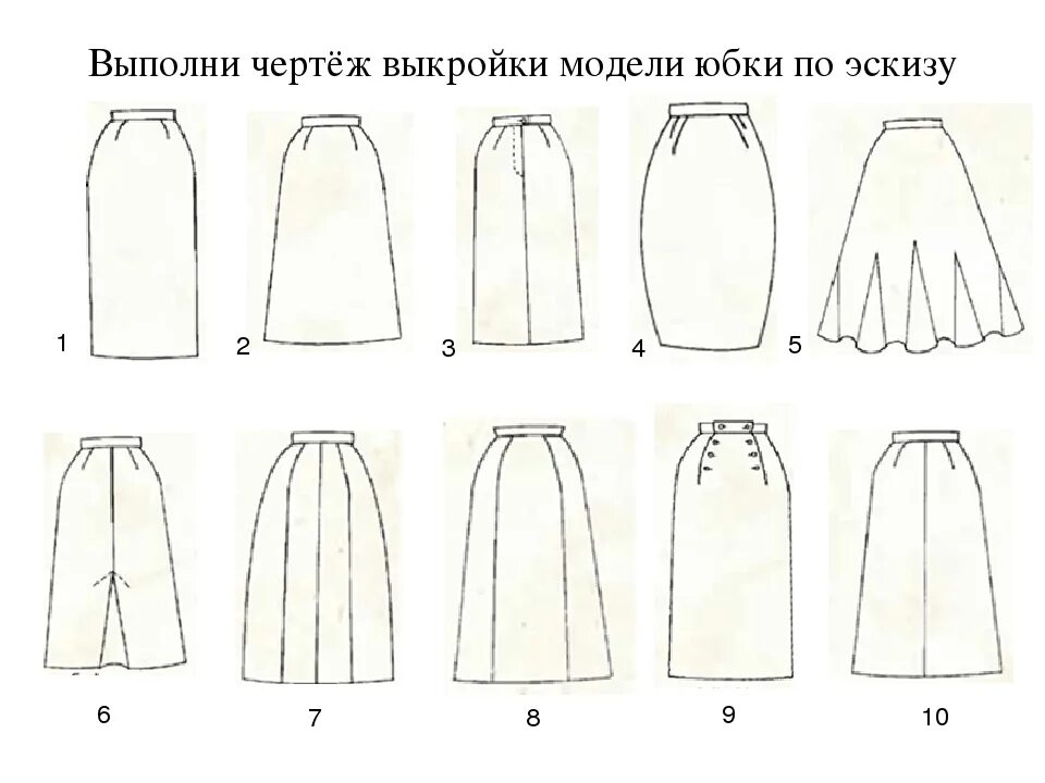 Формы женских юбок. Моделирование прямой юбки. Разные фасоны юбок. Фасоны юбок и моделирование. Техническое моделирование юбки.