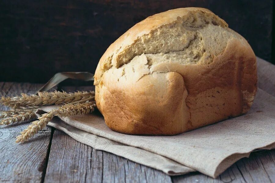 There bread on the table