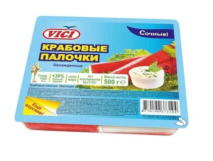 Палочки крабовые и свежий