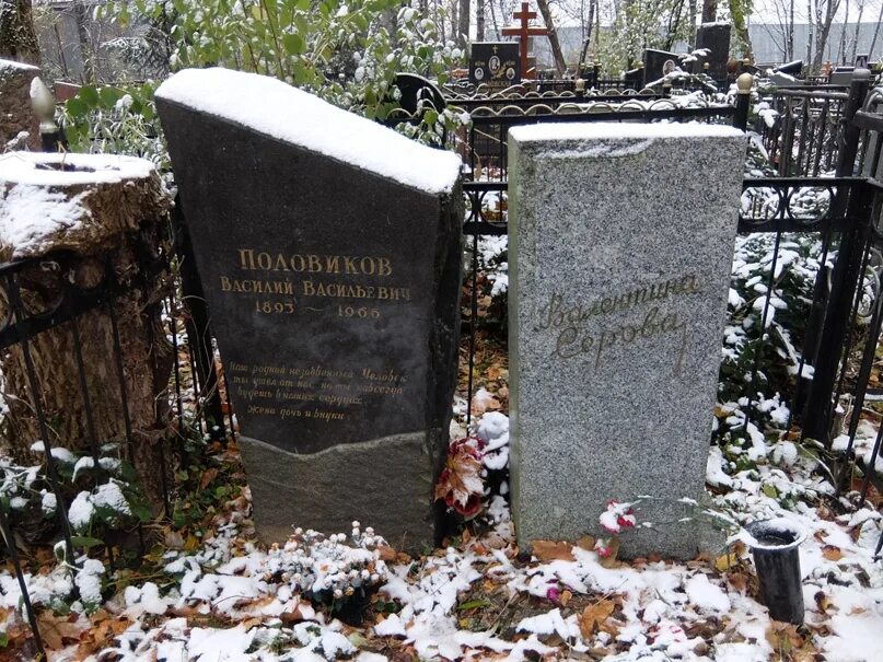 Могила валентины серовой на головинском кладбище - CollectPhoto.ru