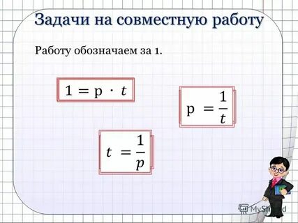 Решение задач на работу презентация
