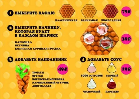 Вафля меню