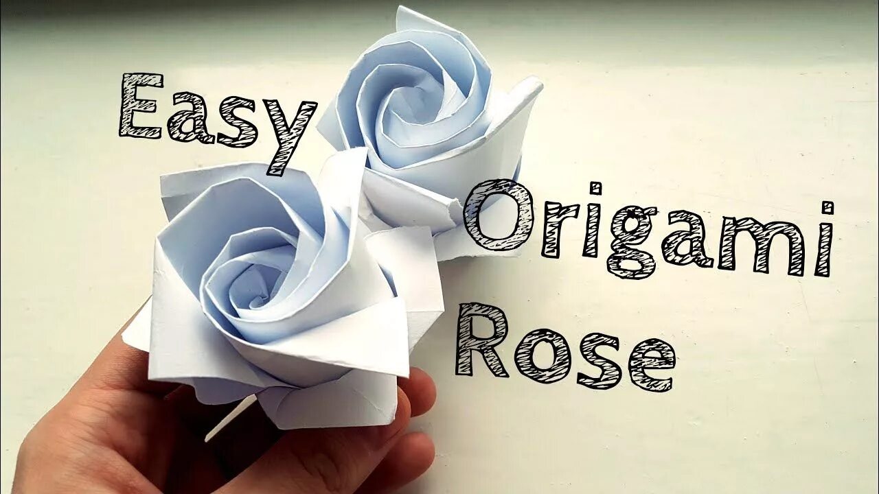 Easy easily. Белые розы из оригами.