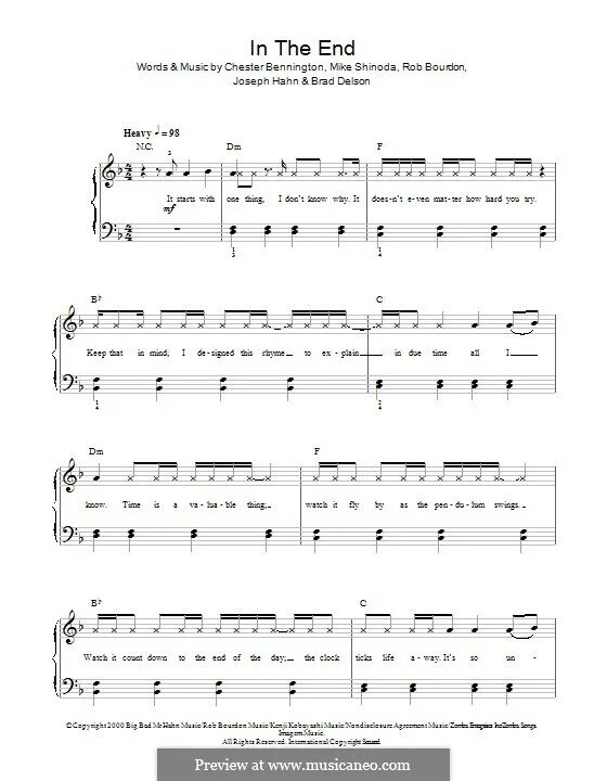 Песня линкин in the end. Linkin park in the end ноты. фортепиано линкин парк. the end ноты для фортепиано.