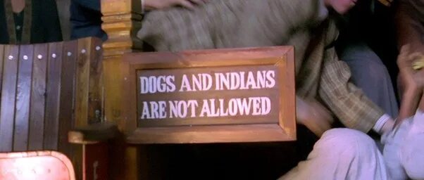 Dogs are not allowed. Индейцев вход воспрещён. Знак Russians and Dogs are not allowed. Country not allowed