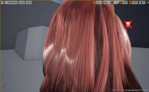 Unreal hair