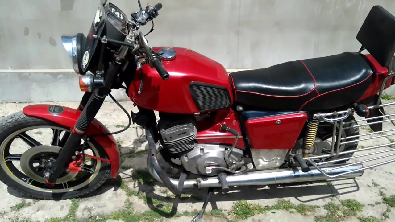Extremely rare modification of the IZH Planet motorcycle about the muffler gener