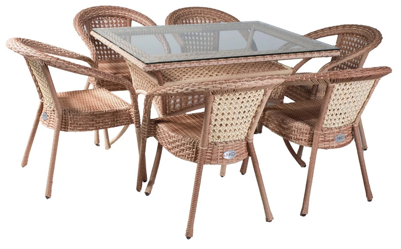 Комплект aiko deco стол + 4 кресла темно-коричневый. Стол aiko grand. Комплект мебели aiko deco 4. Aiko deco. Плетёная мебель из ротанга айко.