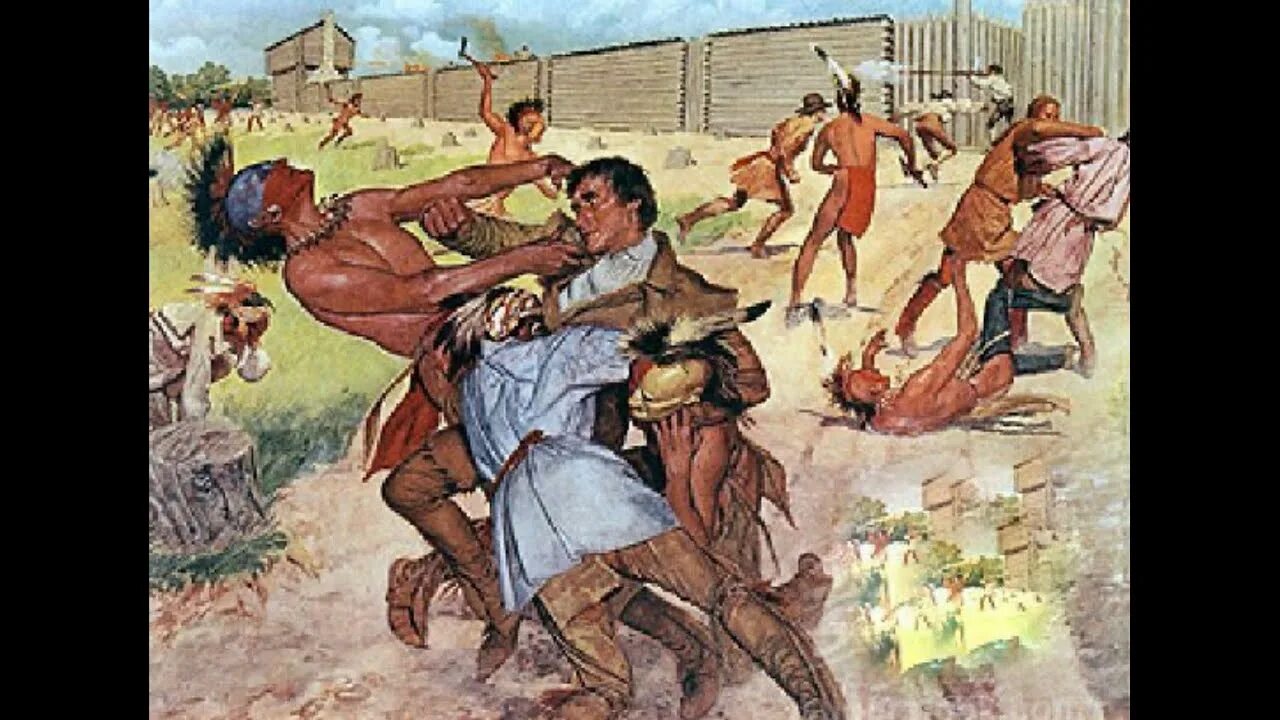 Джеймстаунская резня 1622. Нападение индейцев на Джеймстаун в 1622.