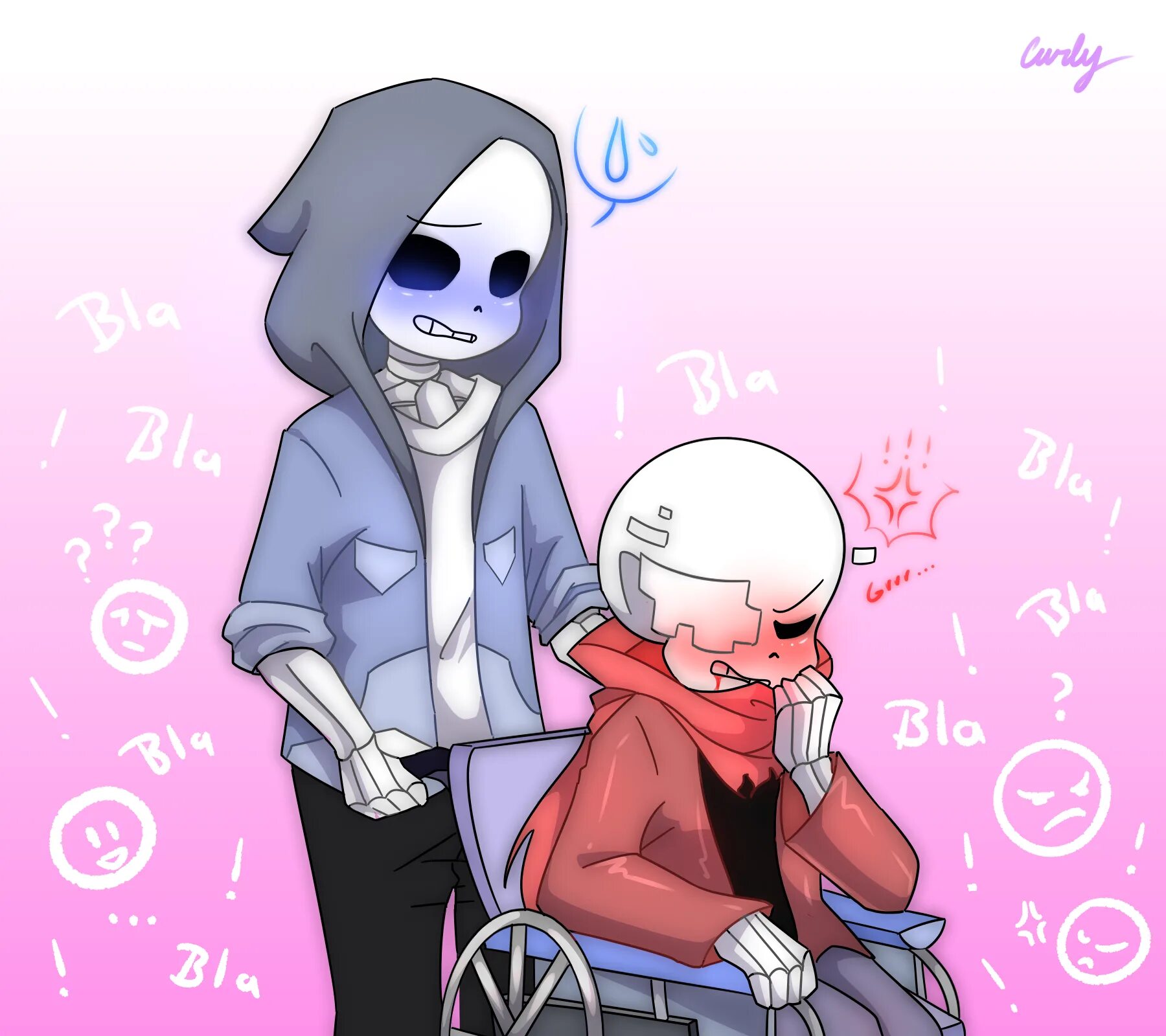 Sans x sans 18. Undertale Гено и Рипер. Риппер Санс и Гено Санс. Андертейл комиксы Гено и Рипер. Гено риппер шип 18.