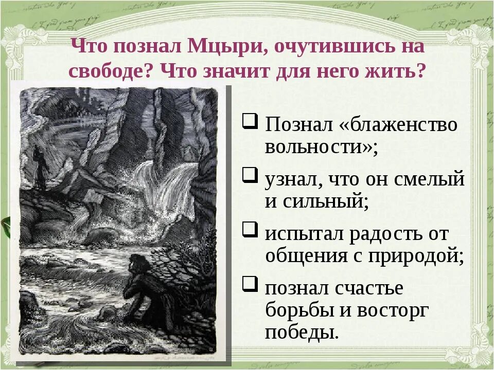 Образ героя мцыри. Мцыри части. Михаил Юрьевич Лермонтов Мцыри. ФРАГМЕНТЫ поэмы Лермонтова Мцыри. Что значит жить для Мцыри.