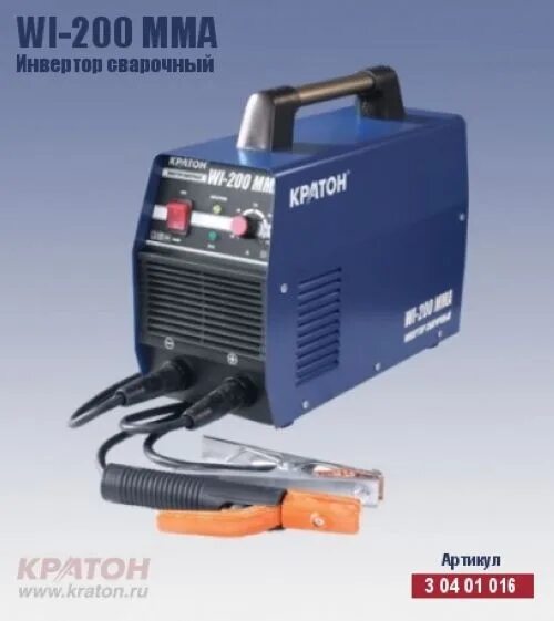 Сварочный инвертор полуавтомат кратон. Кратон smart wi-200.