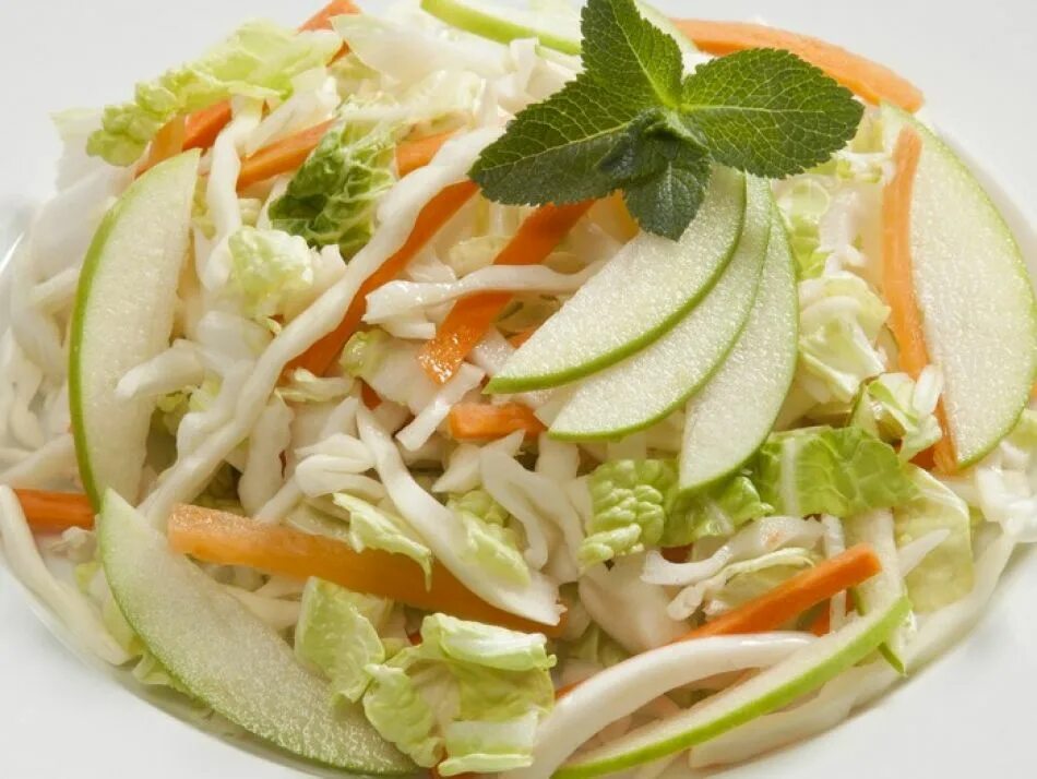 Салат капуста морковь яблоко