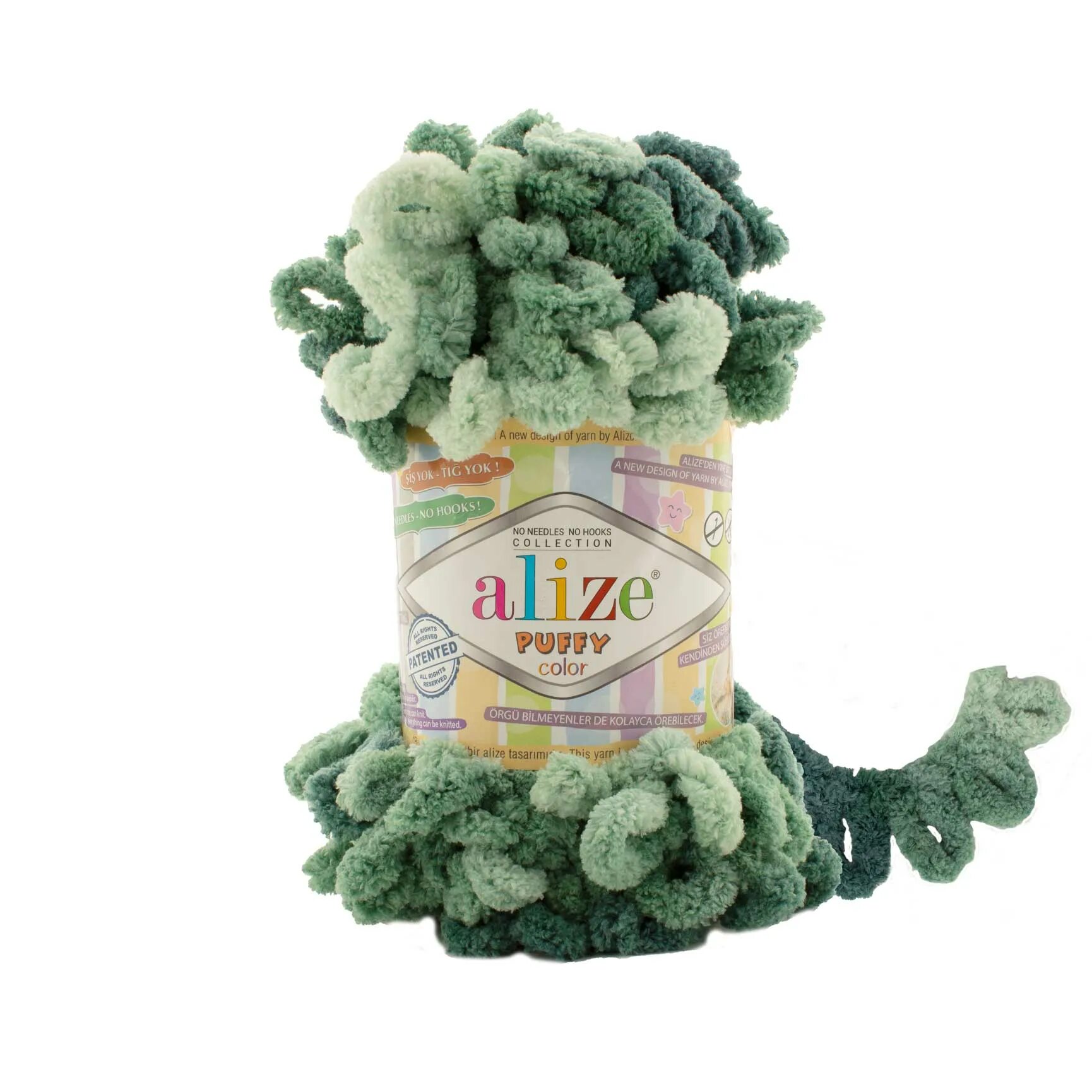 Пряжа puffy color. Пряжа alize puffy color. пряжа ализе пуффи зеленая. пряжа ализе пуффи color. ализе пуффи меланж.