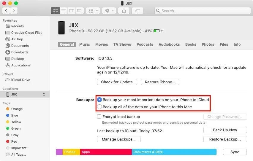 Полное руководство по резервному копированию iPhone на Mac(2023)