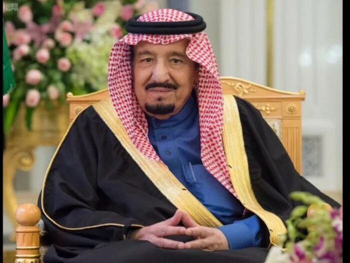 Saudiarabiens kung till sjukhus