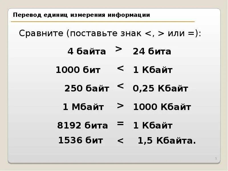 2 5 мбайт в кбайты. Единицы измерения биты. Перевод единиц измерения. Перевод единиц измерения информации. Единицы измерения Кбайт.