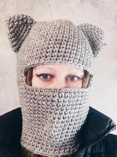 Схема вязания балаклавы с ушками