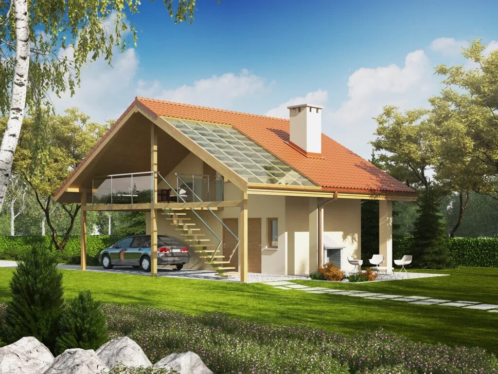 одноэтажный дом с гаражом и навесом. дом с навесом под одной крышей. гараж с навесом. дом с навесом под одной крышей. дом с навесом для машины.