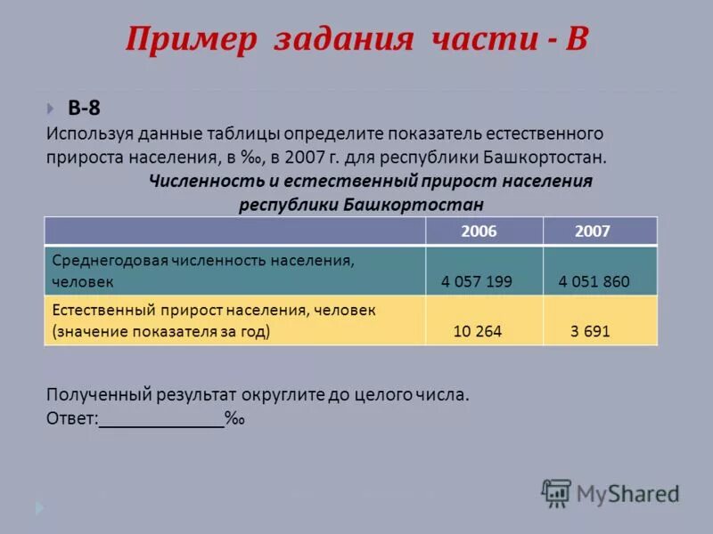 Используя данные таблицы определите показатель естественного прироста. Используя данные таблицы определите показатель естественного прироста