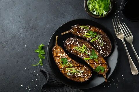 Баклажаны соевый соус кунжут