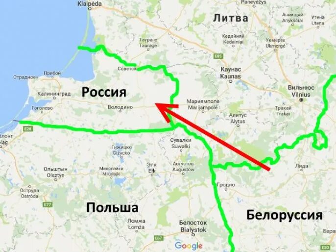 Протяженность границы россии с белоруссией