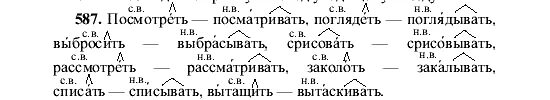 Русский 5 упр 587. Упр 587 по русскому языку 5 класс ладыженская 2 часть. Русский язык 6 класс 2 часть упр 587.