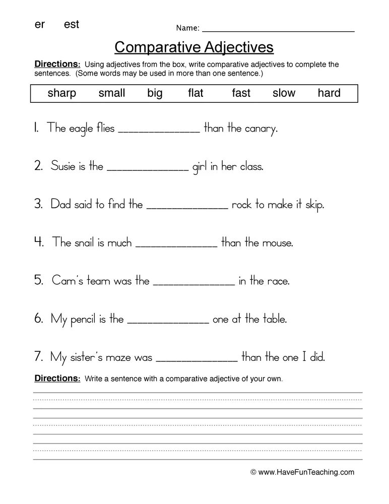 Прилагательные Worksheets. Задание на Comparative adjectives 3 класс. Adjectives Worksheets for Kids 2 класс. Comparatives Worksheets. Make comparative sentences